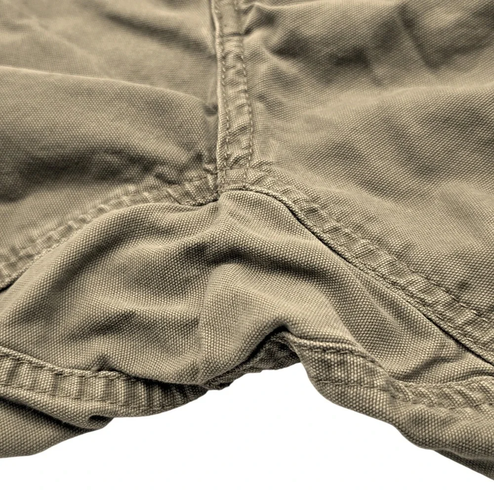 Wrangler Cargo Shorts Mens 38 Tan Khaki Cotton Canvas Utility NW941NM